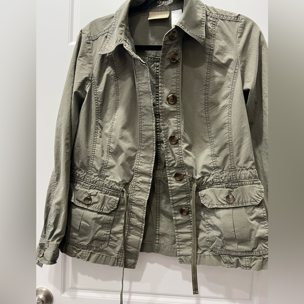 Liz Claiborne Khaki Utility Jacket